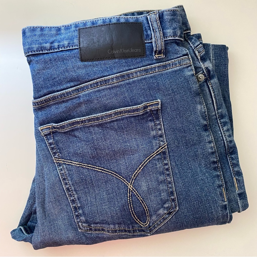 Calvin Klein Jeans mens Slim Straight blue jeans size 32